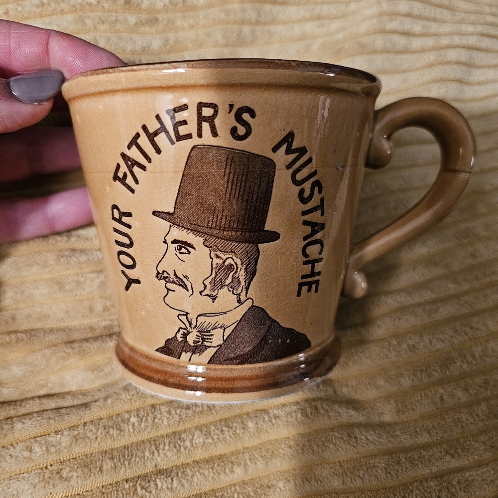 Vintage Mustache Mug from Japan